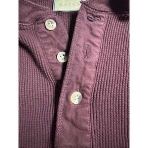 Men's Natural life henley waffle Thermal